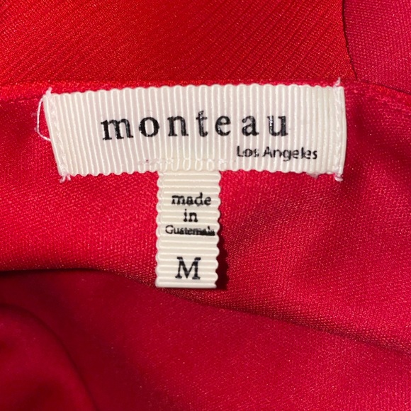 Monteau Red A-Line Dress | Size: M (Juniors) - Picture 3 of 4